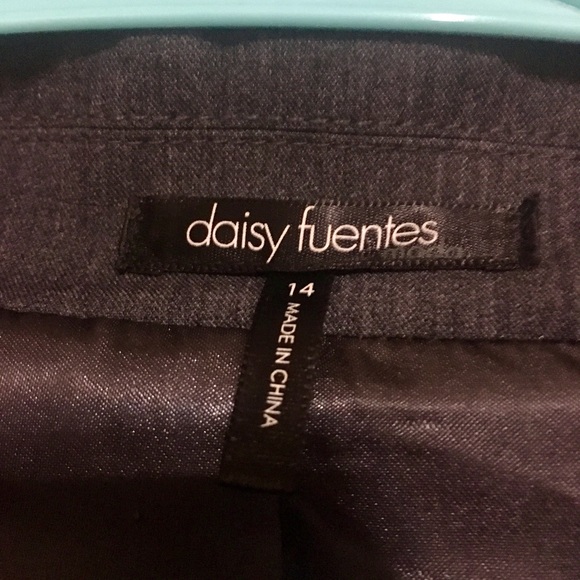 Daisy Fuentes Size 14 Gray Suit Jacket - Picture 4 of 6